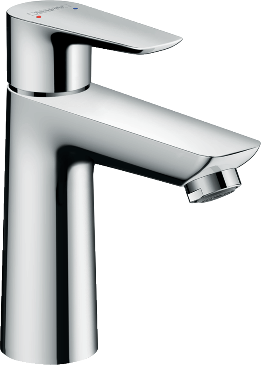 Bild von HANSGROHE Talis E Einhebel-Waschtischmischer 110 mit Push-Open Ablaufgarnitur #71711000 - Chrom