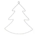 Bild von LED dekorativní vánoční stromek závěsný se 40 LED, bílý