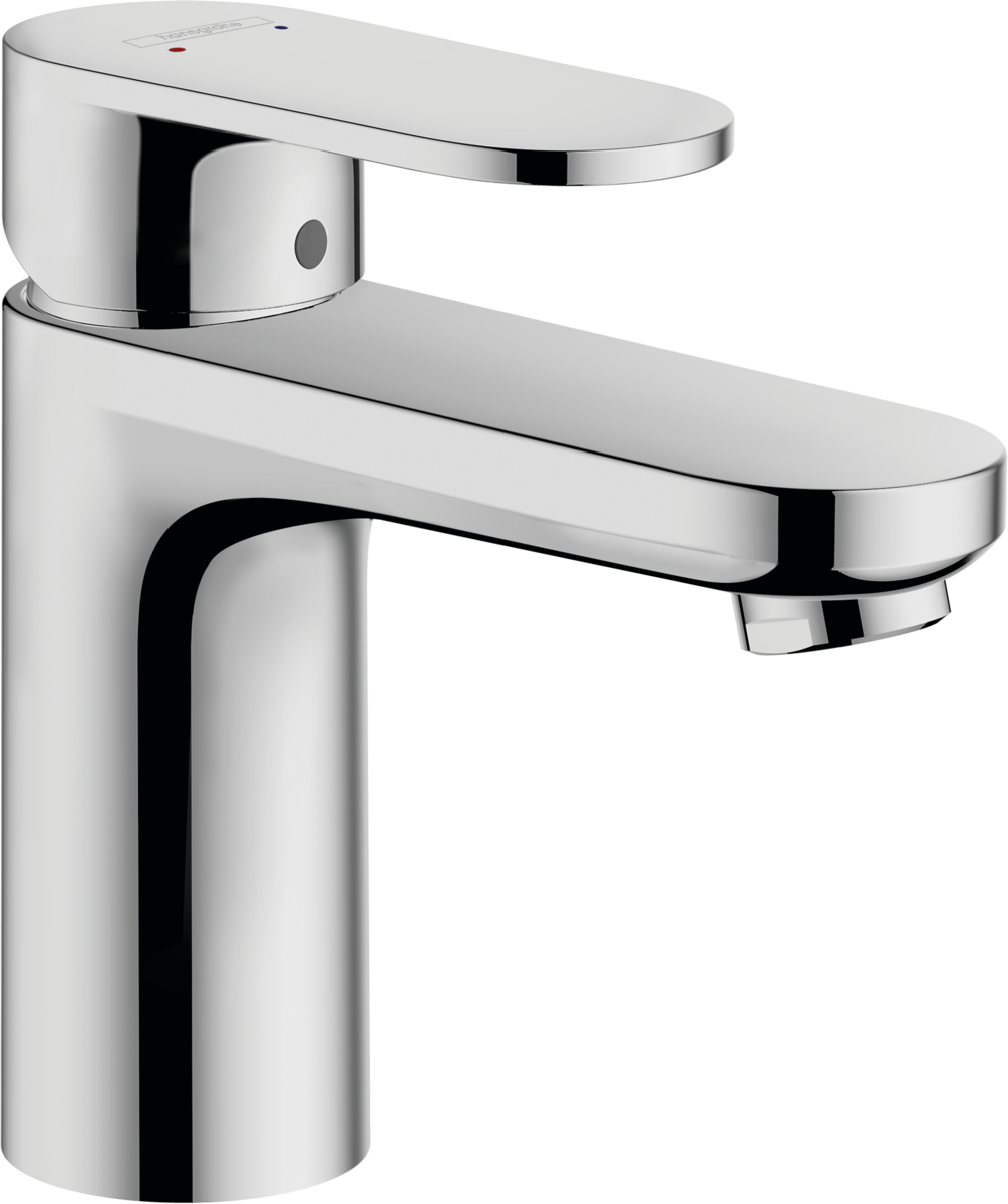 Bild von HANSGROHE Vernis Blend Einhebel-Waschtischmischer 100 mit Zugstangen-Ablaufgarnitur #71551000 - Chrom