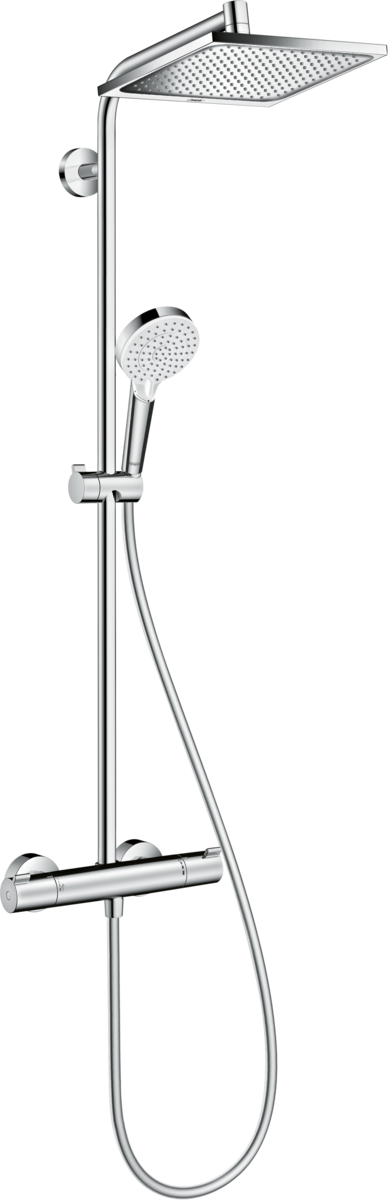 Bild von HANSGROHE Crometta E Showerpipe 240 1jet mit Thermostat #27271000 - Chrom