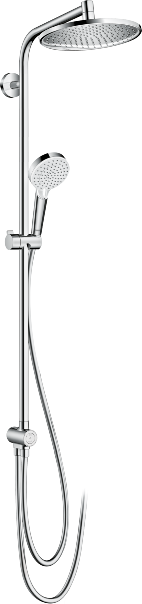 Зображення з  HANSGROHE Crometta S Showerpipe 240 1jet EcoSmart Reno #27270000 - chrom