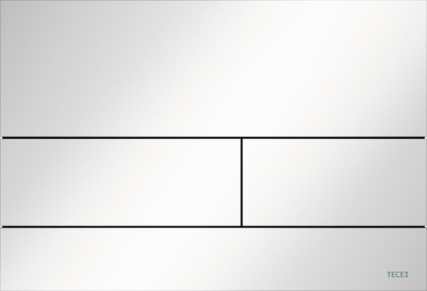 Bild von TECE TECEsquare II Metall WC-Betätigungsplatte, Weiß glänzend, Zweimengentechnik #9240832