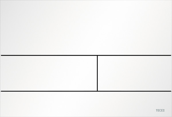 Bild von TECE TECEsquare II Metall WC-Betätigungsplatte, Weiß matt, Zweimengentechnik #9240834