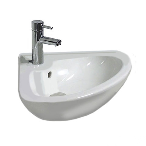 Зображення з  DURAVIT DuraPlus Triburg umývátko rohové 44 cm 0794440000 bílá