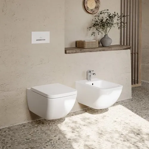 Obrázek VILLEROY BOCH Venticello bidet, závěsný, 375 x 560 mm, bílá Alpine #44110001