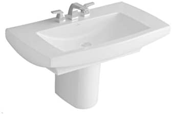 Зображення з  VILLEROY & BOCH Bellevue umyvadlo 100x55cm 516810U8 - star white Art Deco+CeramicPlus