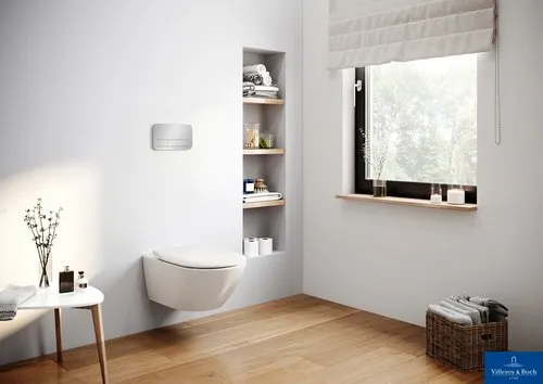 Obrázek VILLEROY BOCH Instalační systémy ViConnect WC ovládací deska 200S, 2-splachovací, chromovaná #92249061