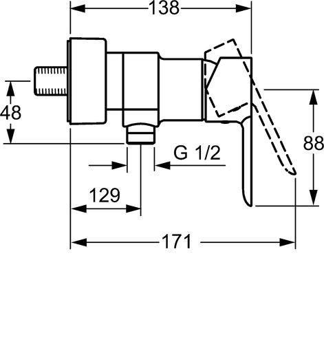 Obrázek HANSA Ligna sprchová baterie 06670103 chrom
