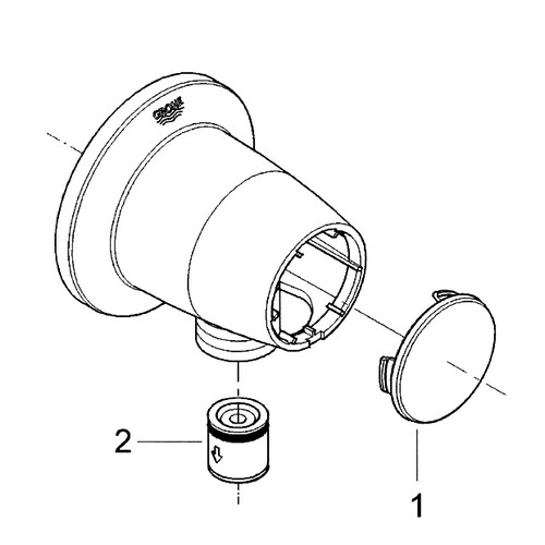 Bild von GROHE Rückflussverhinderer #08565000 - chrom