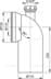 Obrázek ALCA PLAST dopojení k WC - koleno 90° s připojením DN40 #A90-90P40