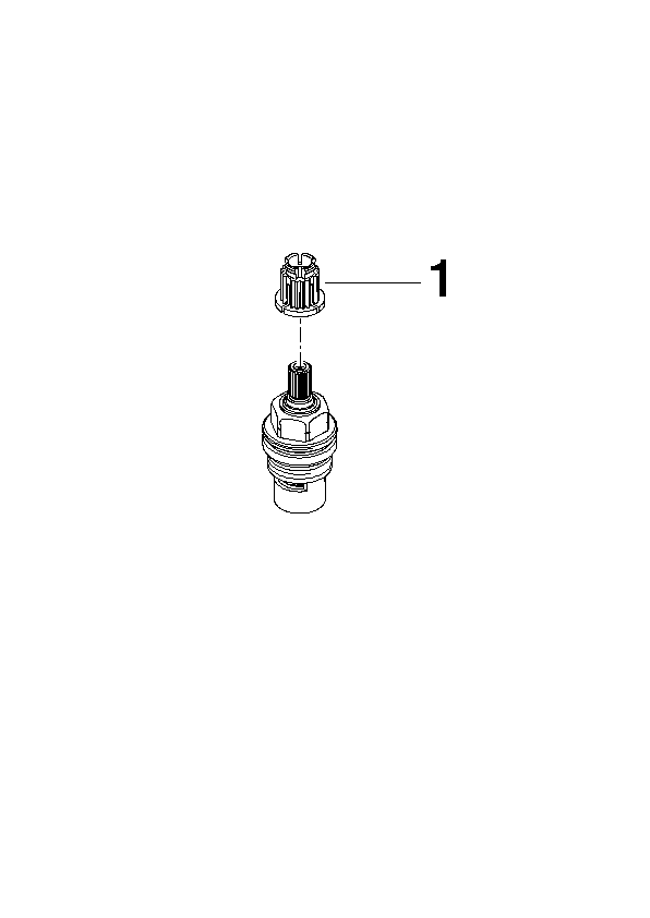 Bild von DORNBRACHT Oberteil linksschließend 1/2" - #9090031300090