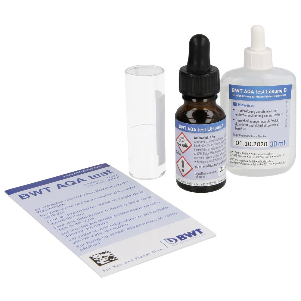 Bild von BWT AQA basic Aquatest-Härtetestgerät Messbereich 1-40 °C, zur Bestimmung der Wasserhärte 18997