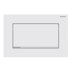 Obrázek GEBERIT Ovládací tlačítko Geberit Sigma30, pro splachování Start/Stop, přišroubovatelné Deska a ovládací tlačítko: bílé Designový proužek: pochromovaný lesklý #115.893.KJ.1